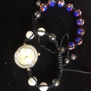 Shamballa Strada watch & USA shamballa Bracelet